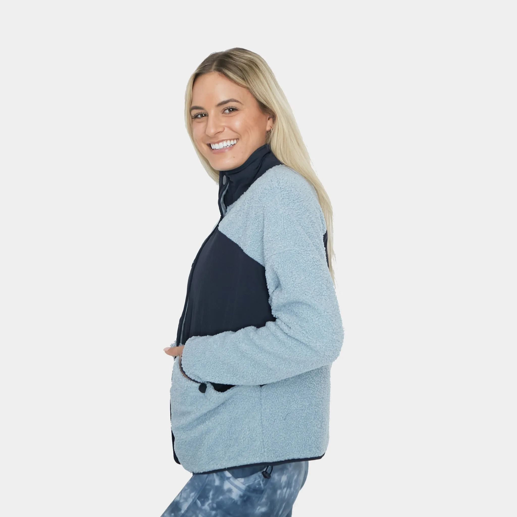 Activity Fleece - Steel Blue/Navy - FINAL SALE