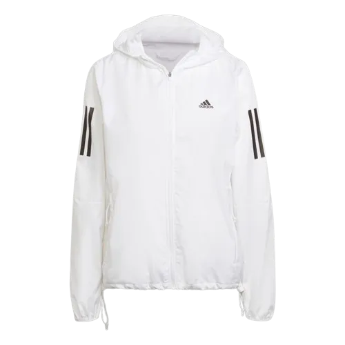 Adidas Own the Run Hooded Running Windbreaker - Womens - White