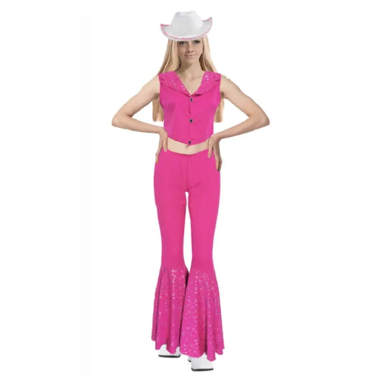 Adult Pink Doll Cowgirl Costume