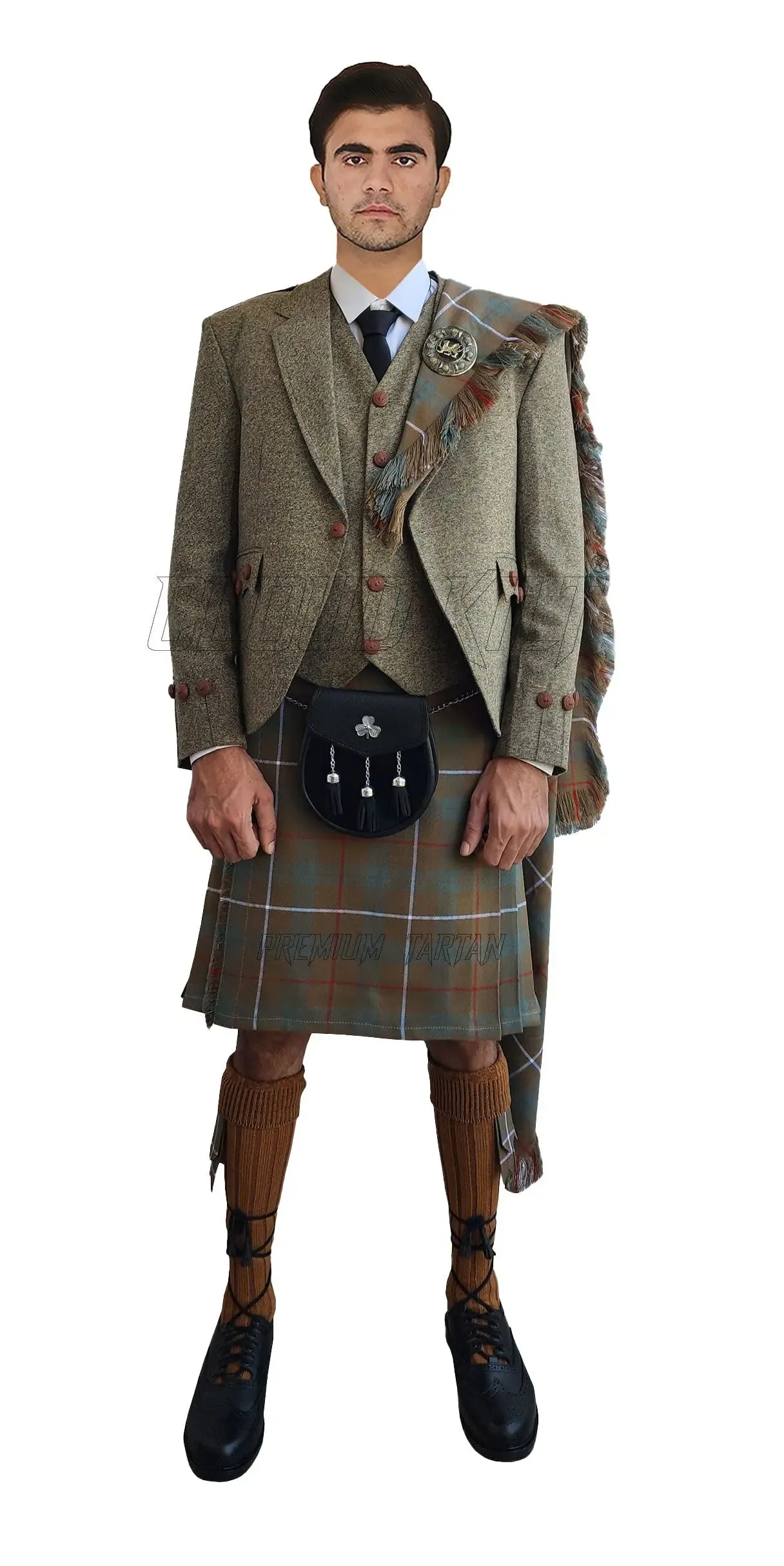 Agyll Kilt Outfit With Frasher Weathered Tartan