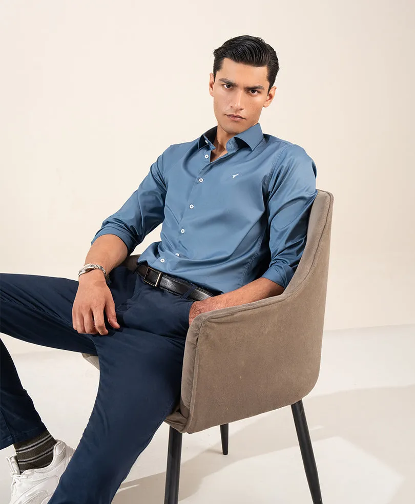 Air Force Blue Shirt (Slim / Modern Fit)