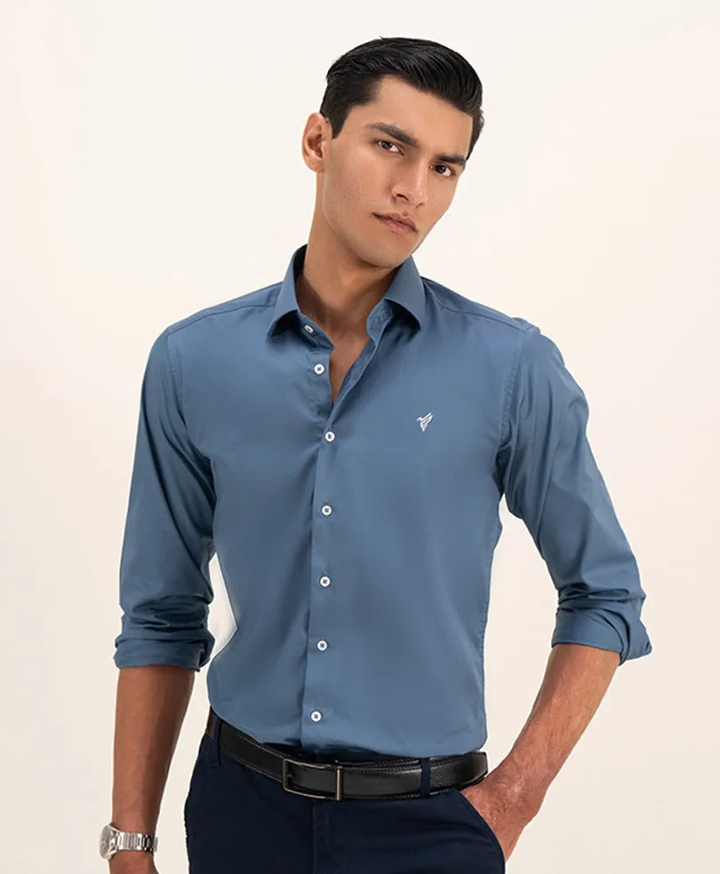 Air Force Blue Shirt (Slim / Modern Fit)