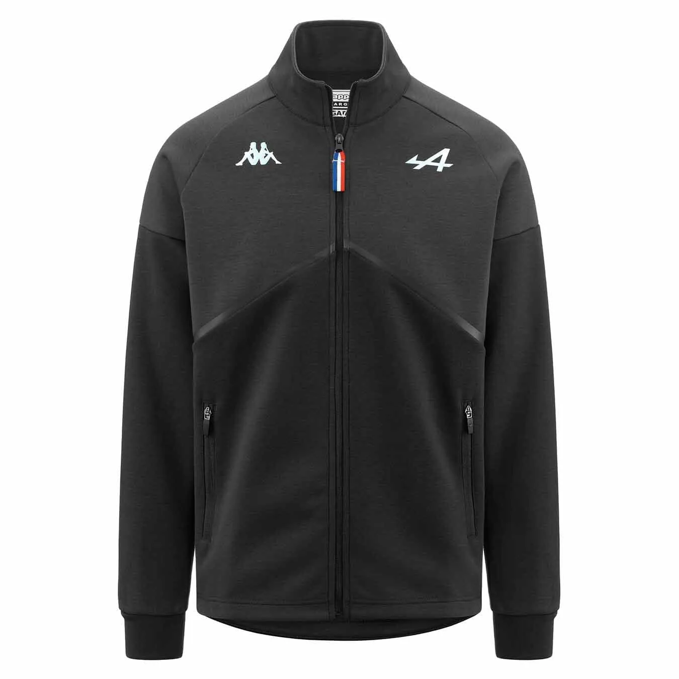 Alpine Racing F1 Men's Team Full Zip Fleece Pullover -  Dark Grey/Blue