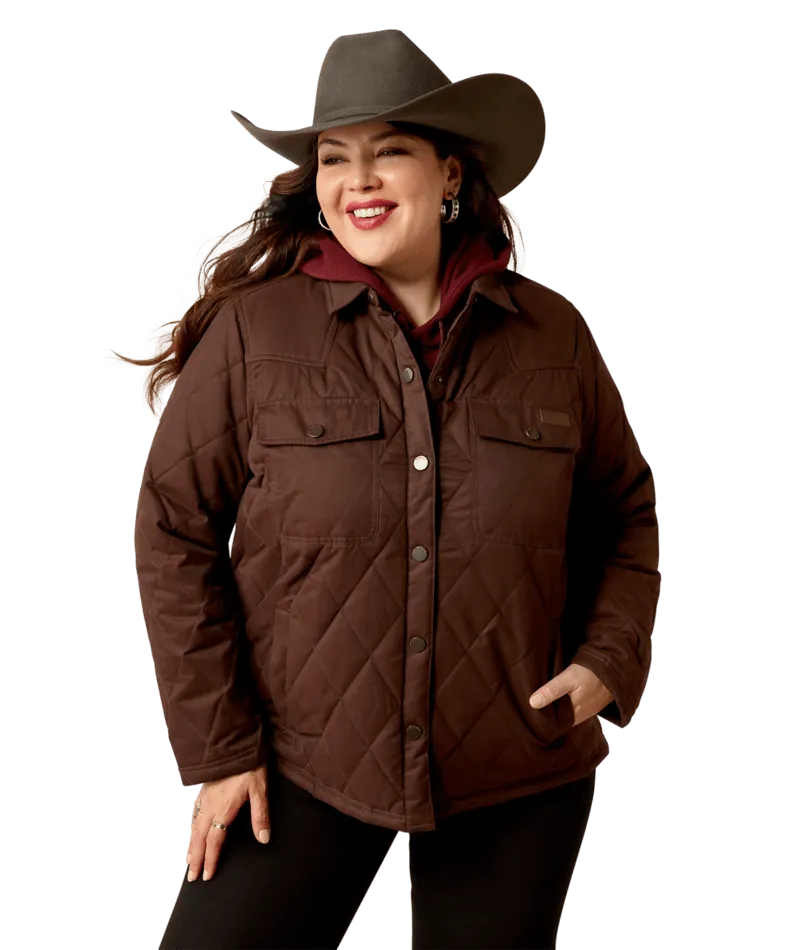 Ariat Women's Mole Grizzly Quilted Barn Jacket