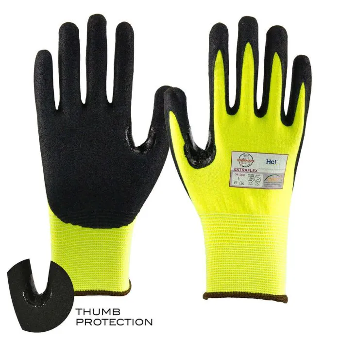 Armor Guys ExtraFlex Work Glove Yellow Color- 12 Pairs