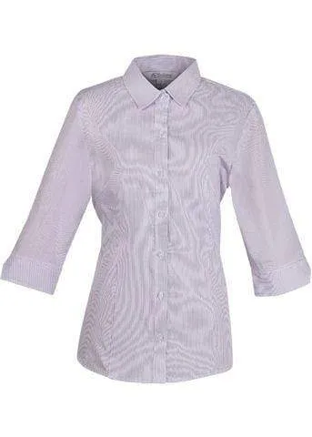 Aussie Pacific Ladies Henley 3/4 Sleeve Shirt 2900T