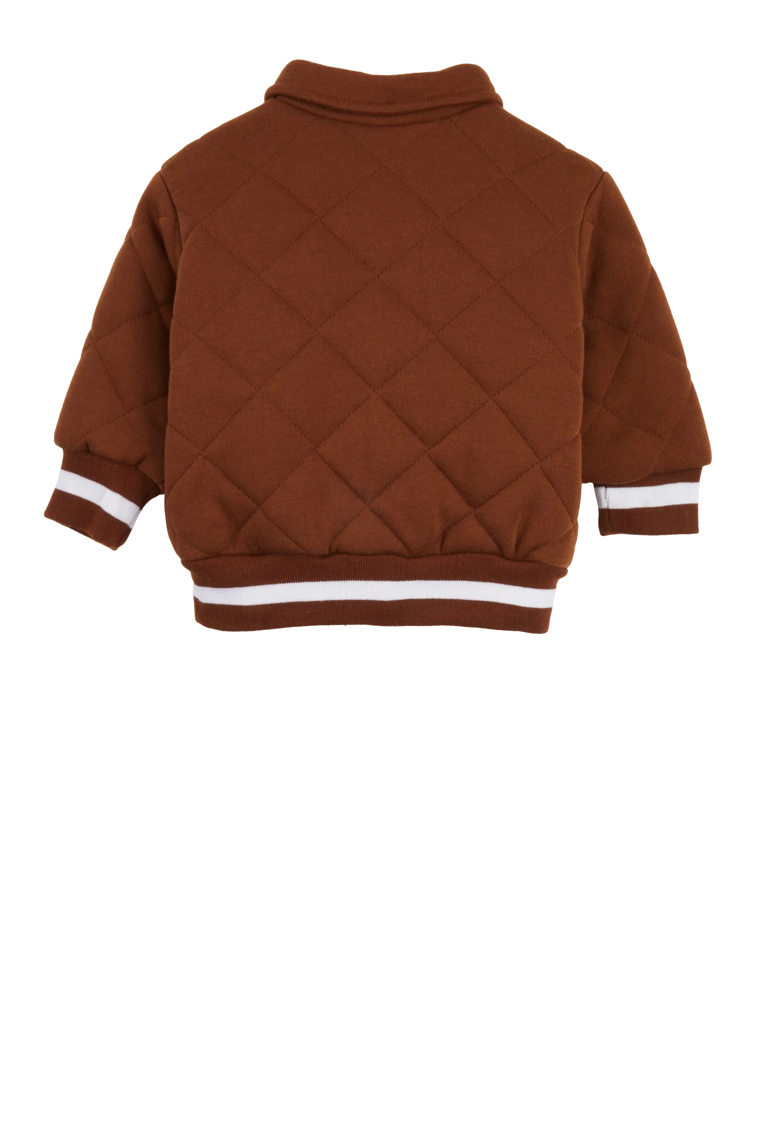 Baby Boys 12-24M Chenille Patch Quilted Letterman Jacket