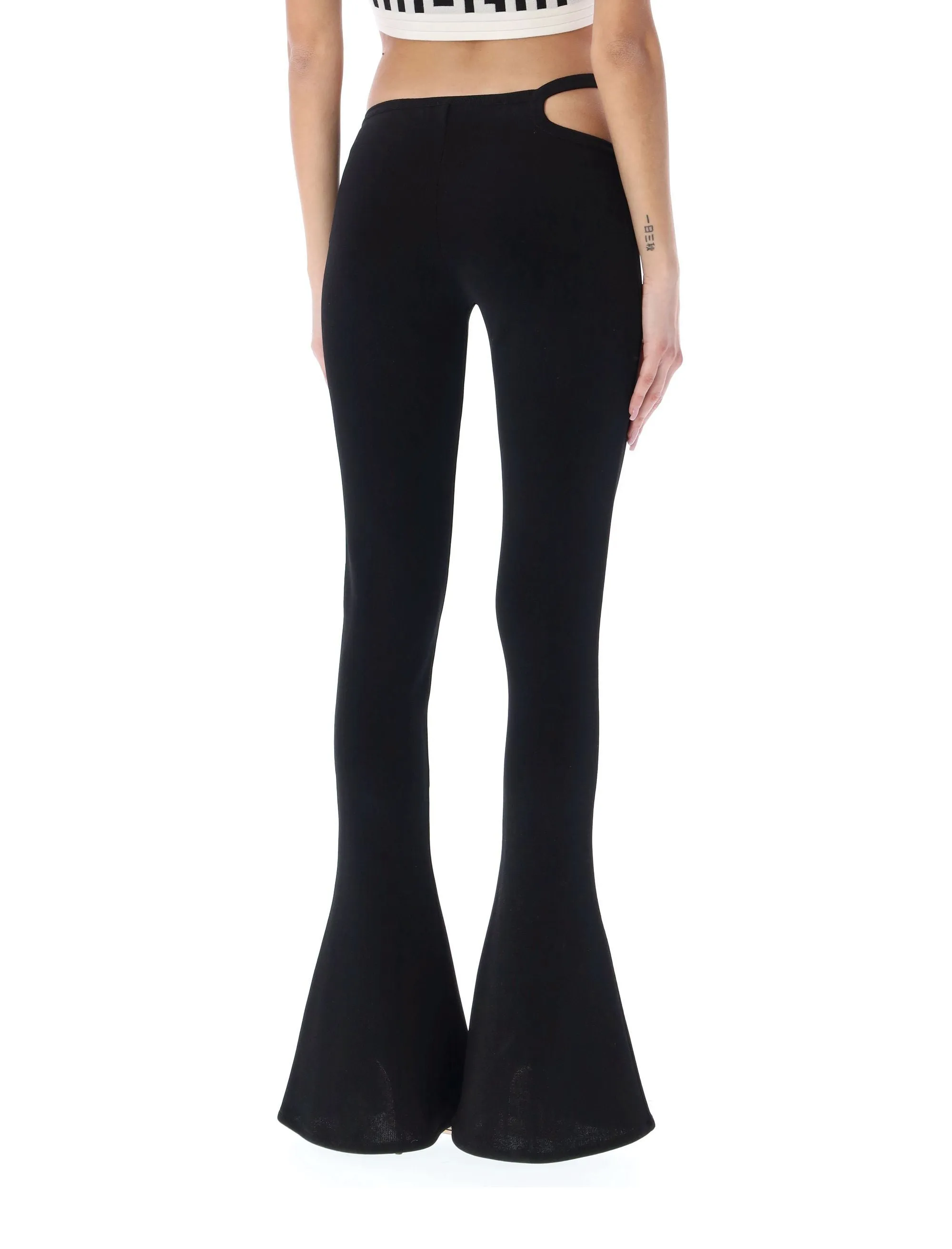 Balmain Cut Out Detailed Flared Pants