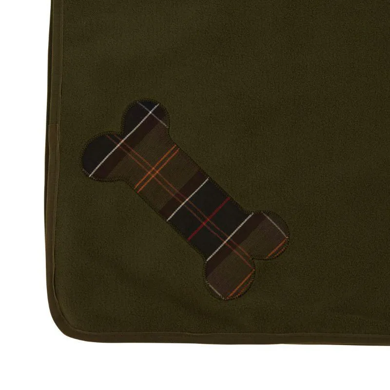 Barbour Fleece Travel Dog Blanket - Olive