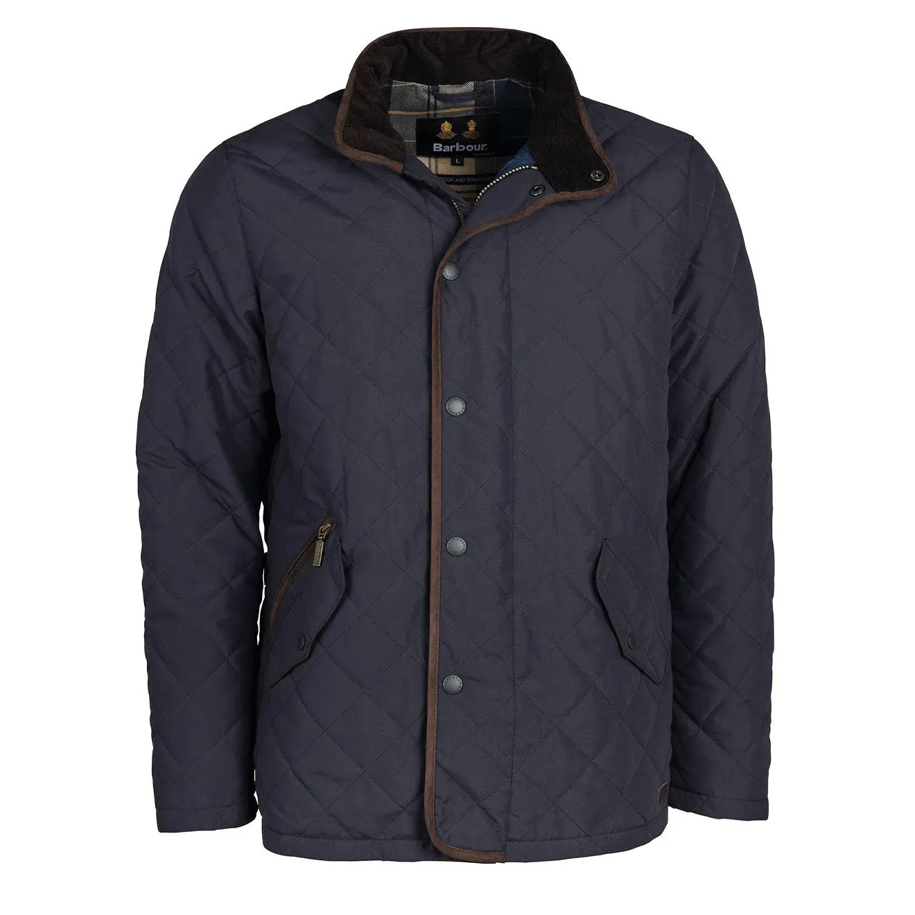 Barbour Waterproof Shoveler Quilt Jacket Navy