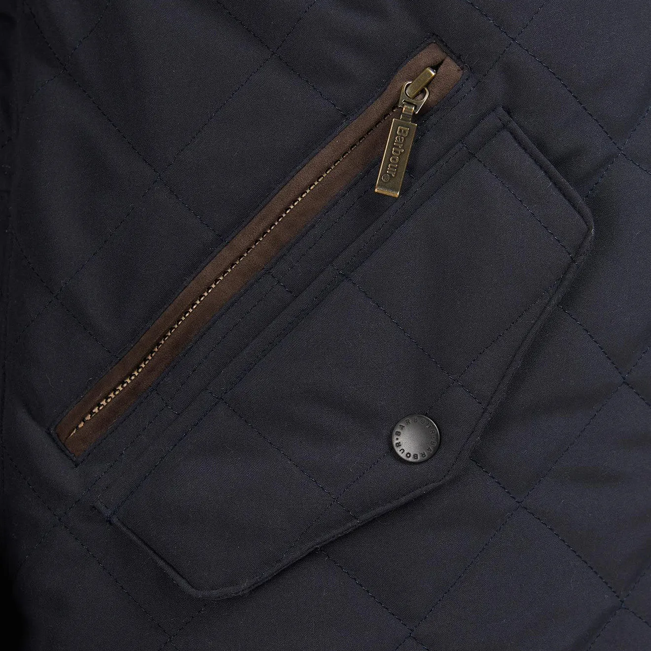 Barbour Waterproof Shoveler Quilt Jacket Navy