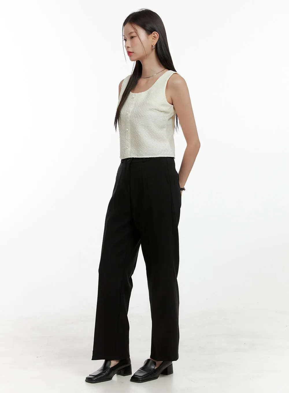 Basic Wide Tailored Pants OL411