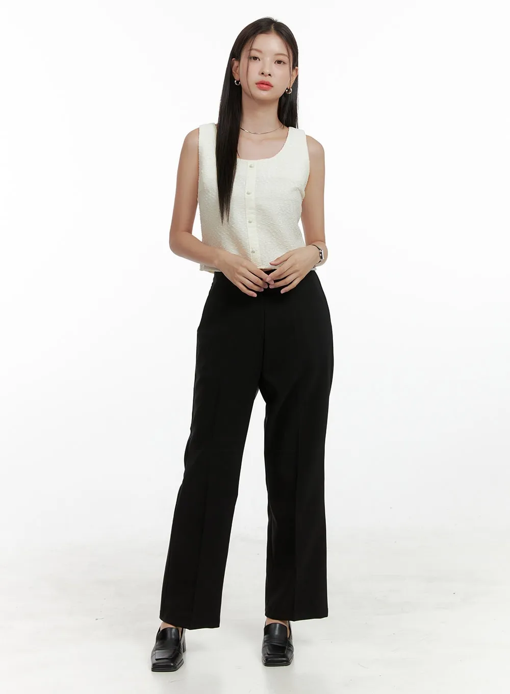 Basic Wide Tailored Pants OL411