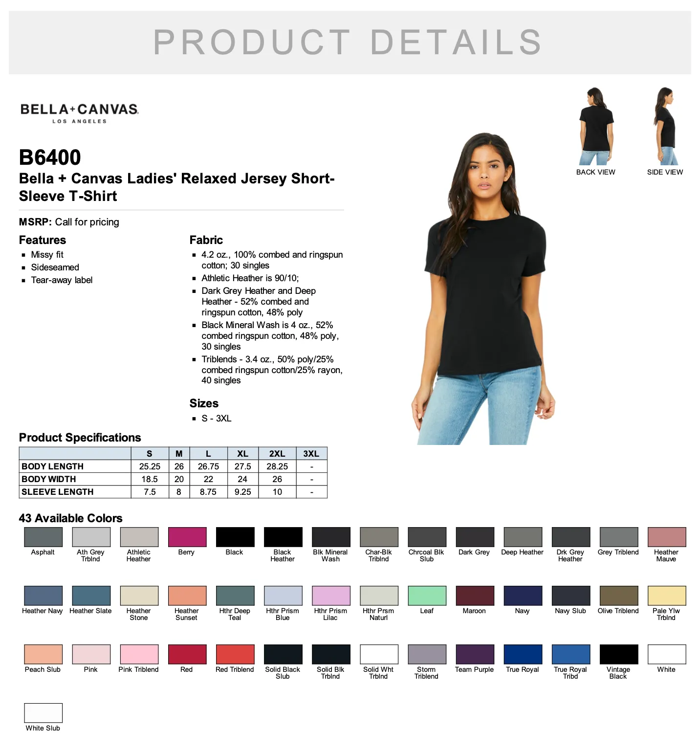 Bella Relaxed Jersey Short Sleeve T Shirt