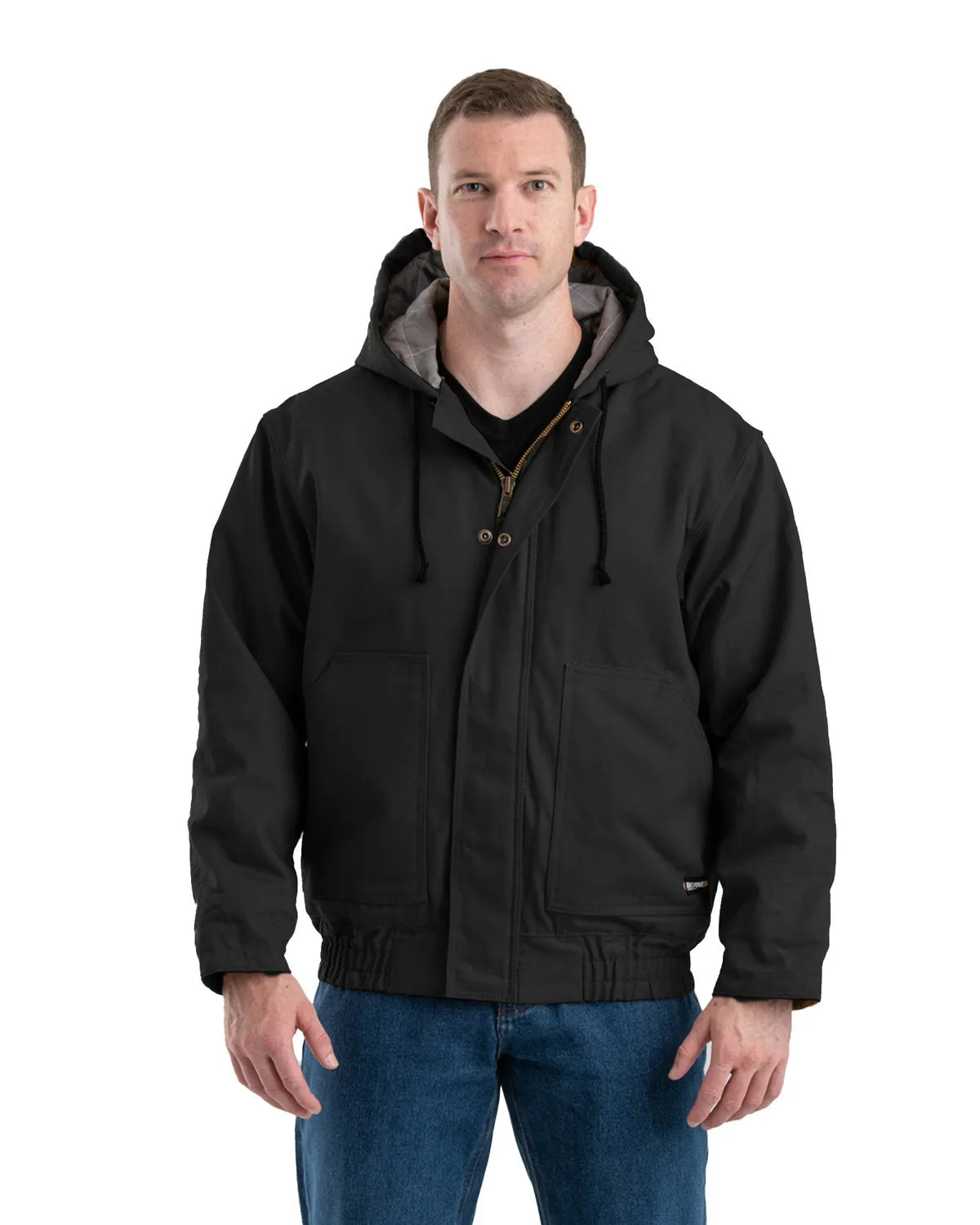 Berne Men's Flame-Resistant Hooded Jacket FRHJ01