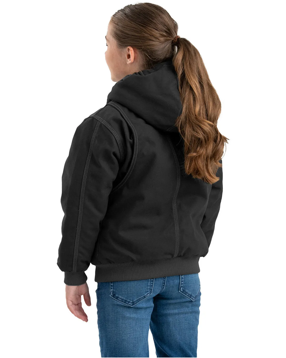 Berne Youth Highland Softstone Duck Hooded Jacket BHJ61