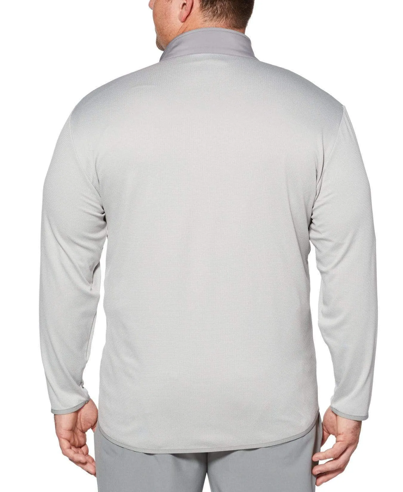 Big & Tall Opti-Therm Full-Zip Heathered Waffle Fleece Jacket