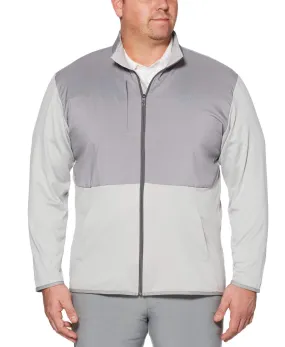 Big & Tall Opti-Therm Full-Zip Heathered Waffle Fleece Jacket