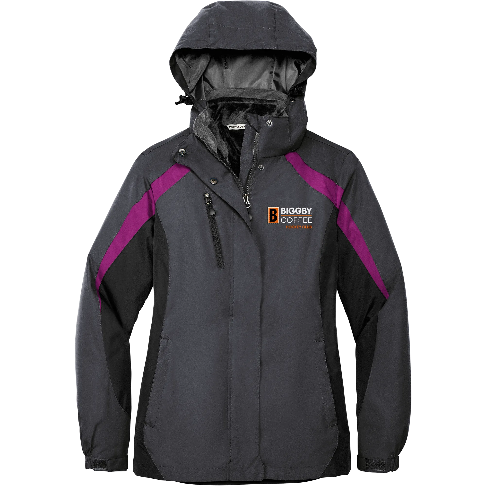 Biggby Coffee Hockey Club Ladies Colorblock 3-in-1 Jacket