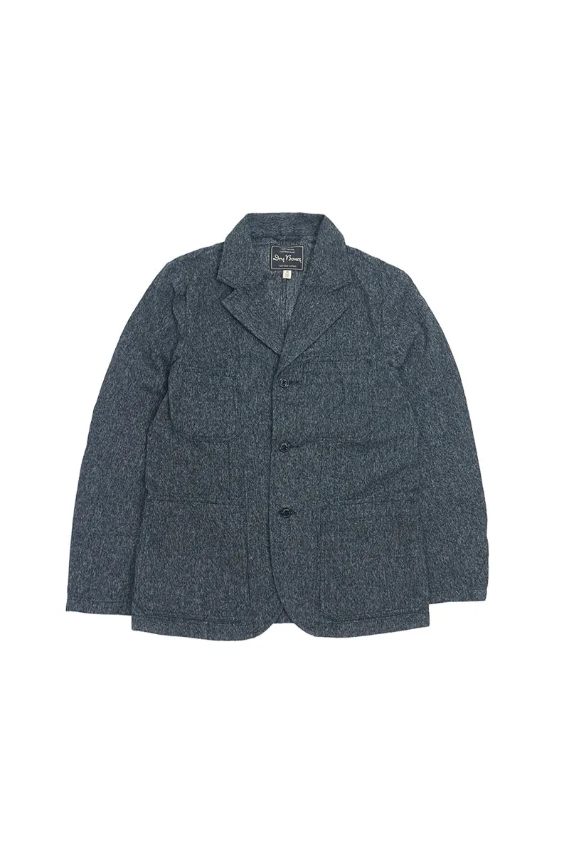 Black Chambray Prisoner Jacket