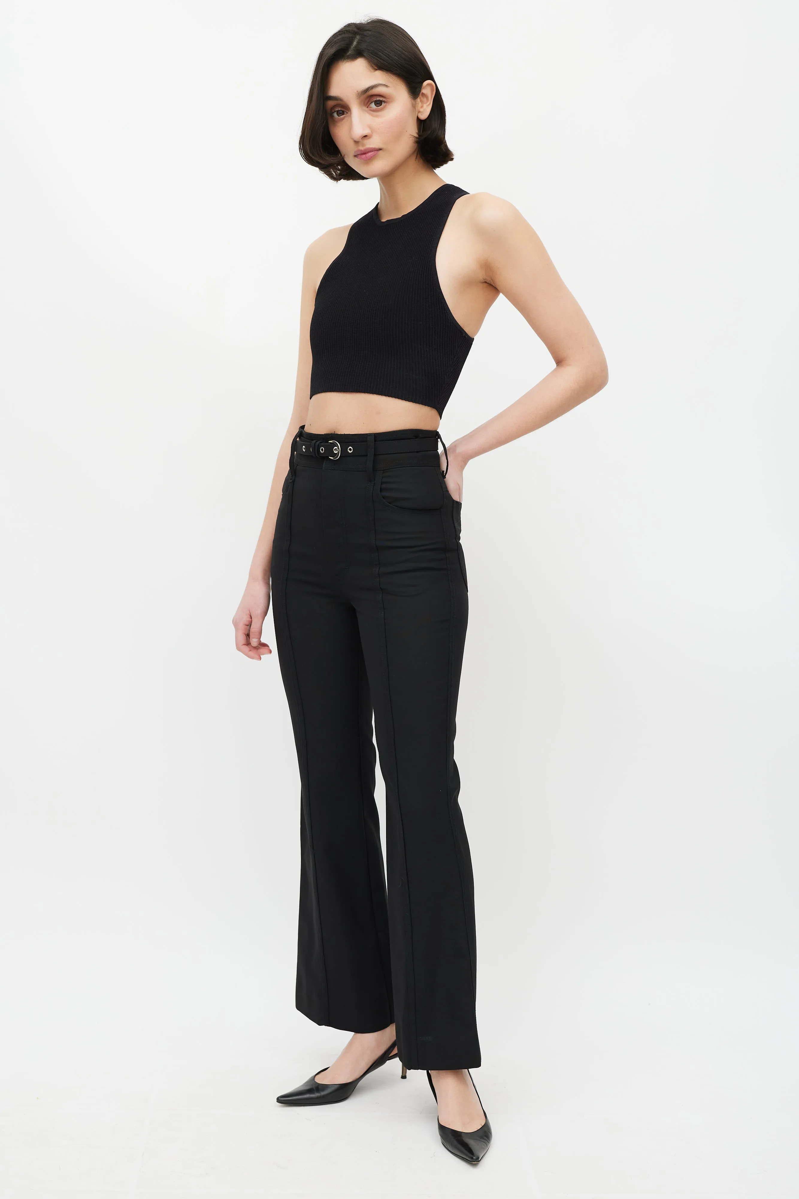 Black Flared Pants