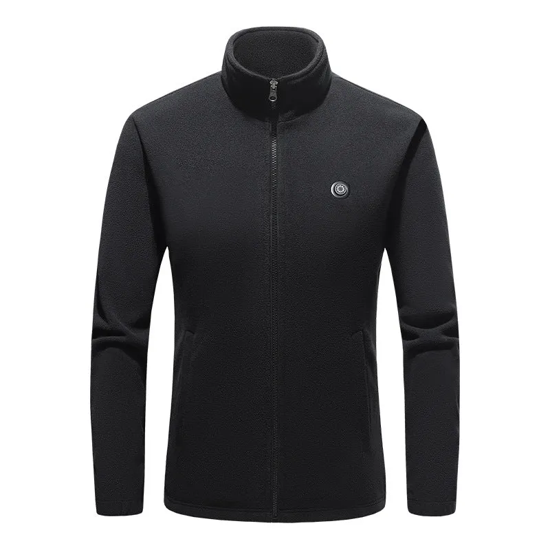 Black Heated Fleece Jacket