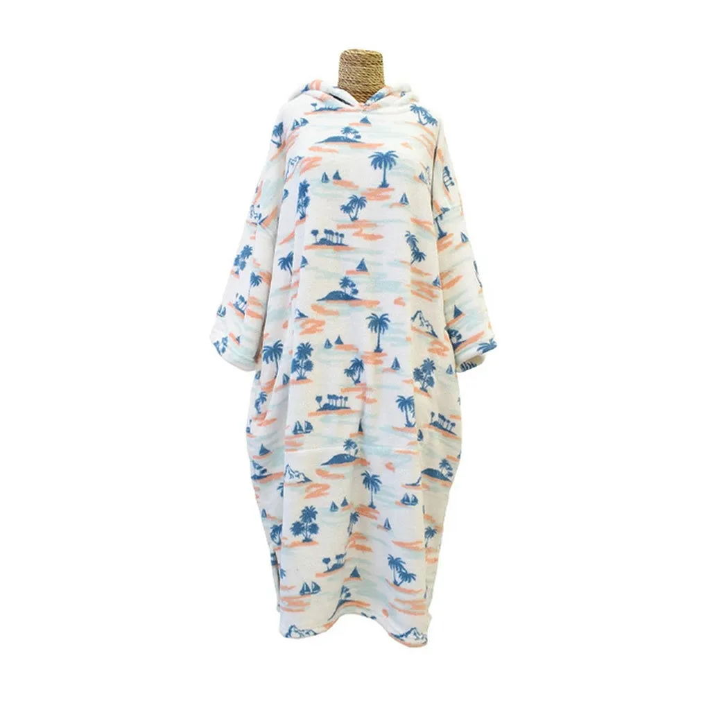 Blocksurf TLS Microfleece Wetsuit Changing Robe/Poncho - Holokai