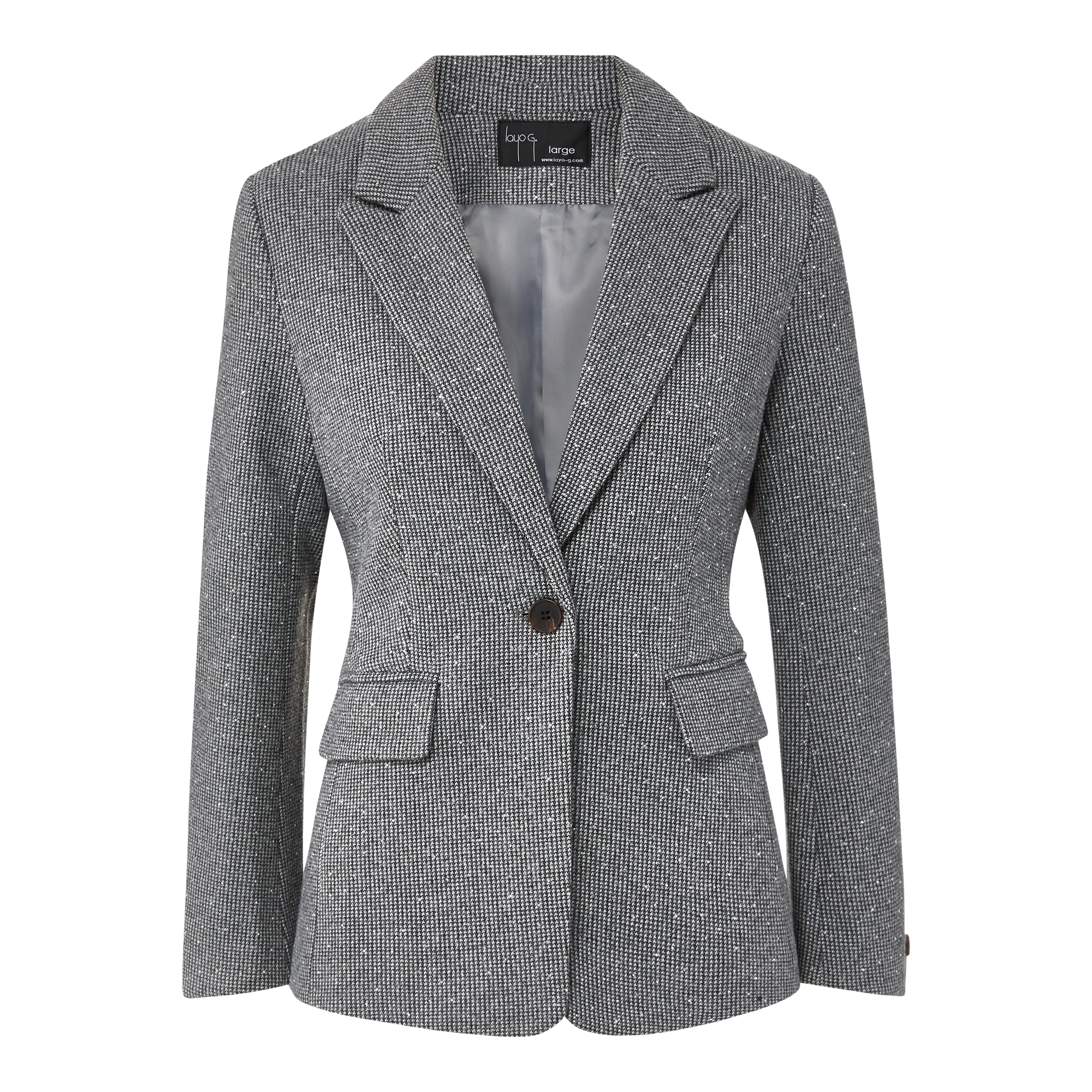 Bossy Blazer - Silver Gray