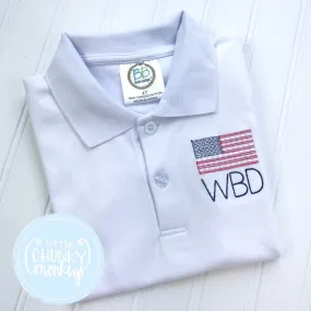 Boy Polo Shirt - American Flag