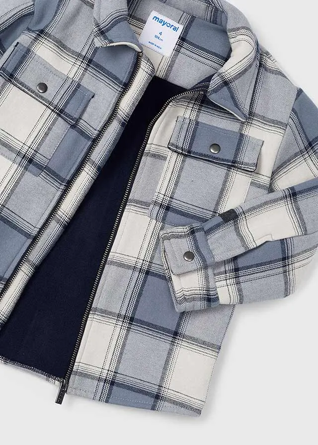 Boys Plaid Shirt Jacket