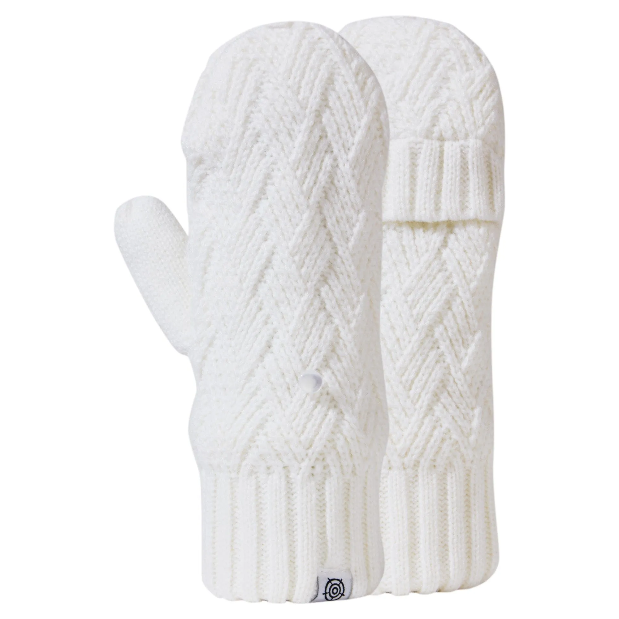 Britton Lined Mittens - Off White