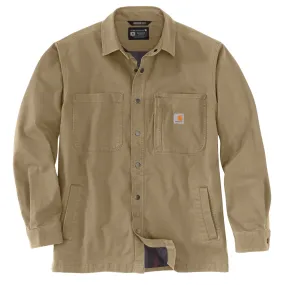 Carhartt Canvas Fleece-Lined Snap Front Shirt Jac