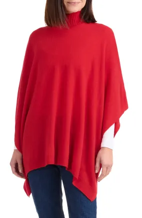 CASHMERE FUNNEL NECK PONCHO