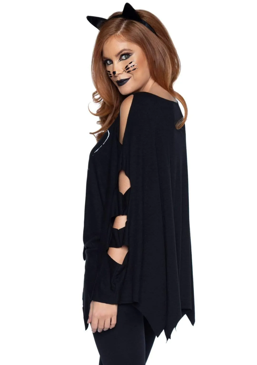 Cat Costume Poncho Set