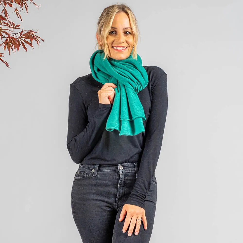 Chateau Green Cashmere Knitted Poncho