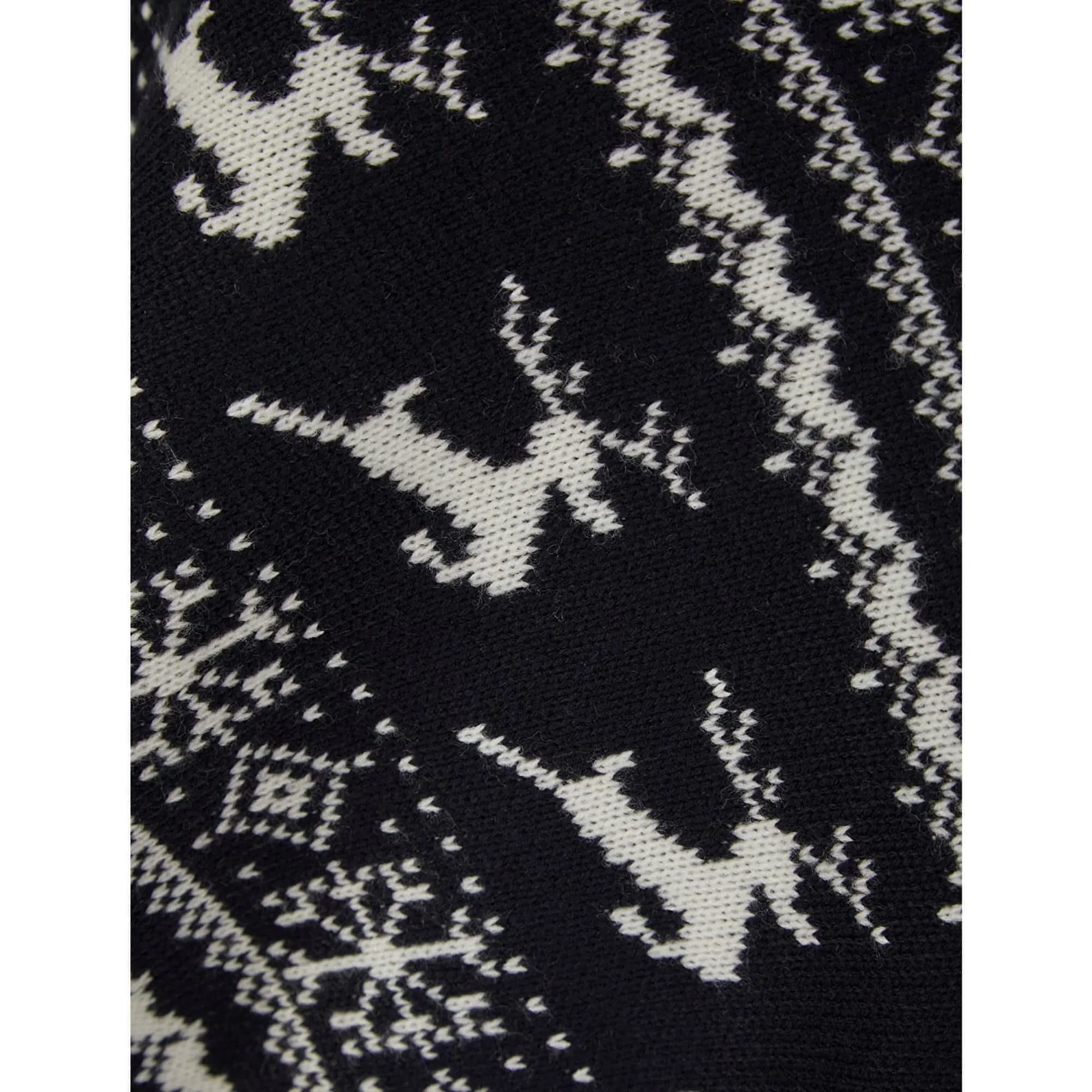 Christmas Claudia Reindeer & Snowflake Print Womens Poncho Cape - Navy