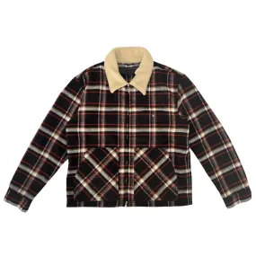 Chrome Hearts Black Sheep Plaid Fleece Jacket