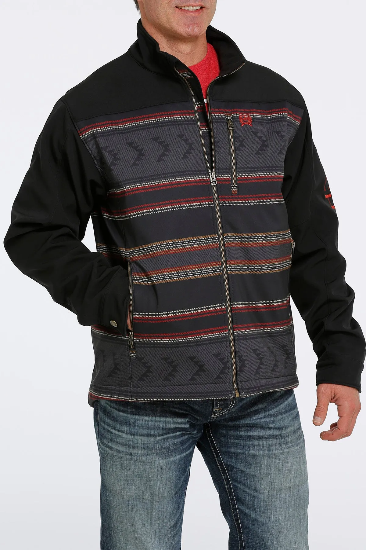 'Cinch' Men's Concealed Carry Bonded Jacket - Black