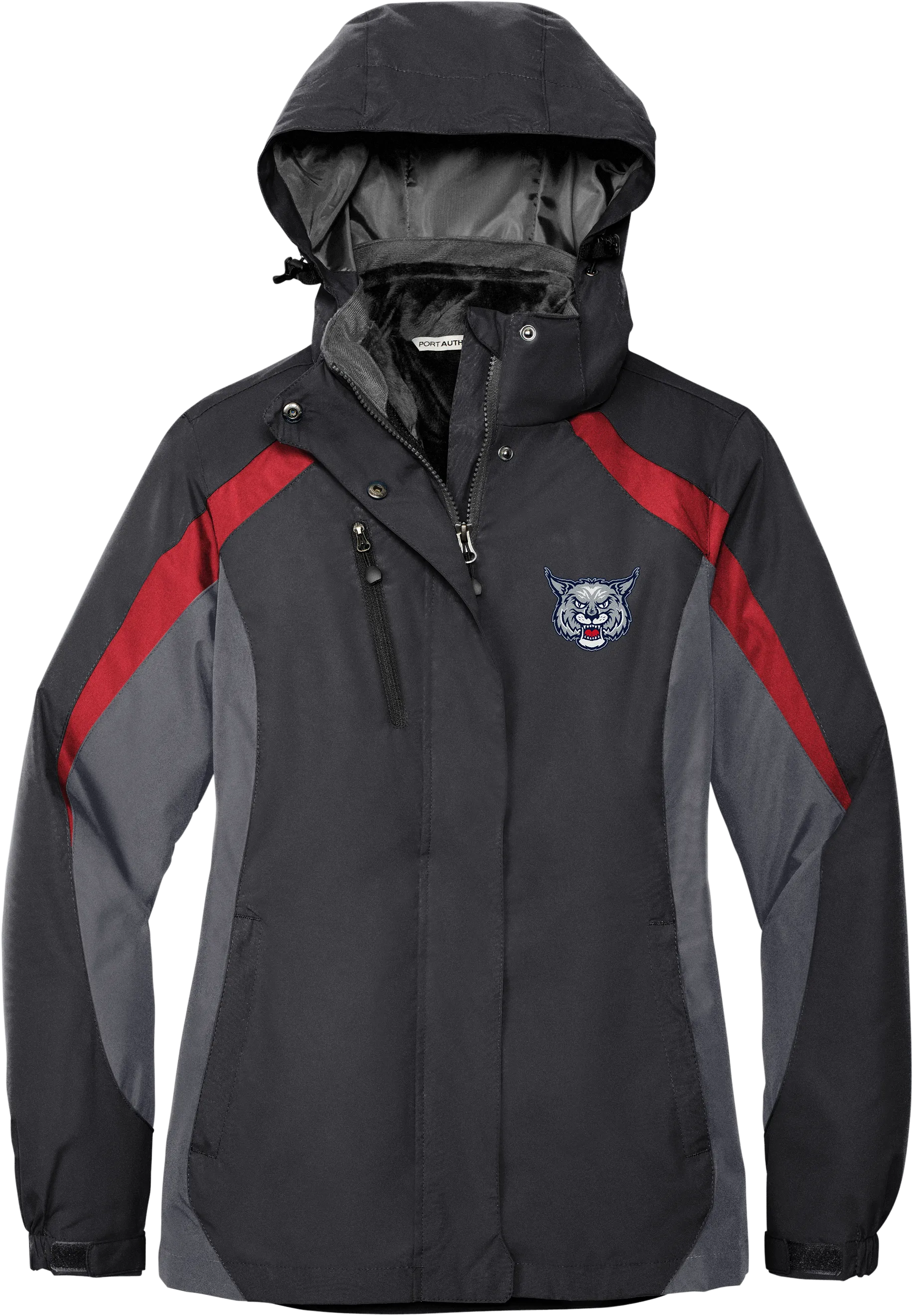 CT Bobcats Ladies Colorblock 3-in-1 Jacket