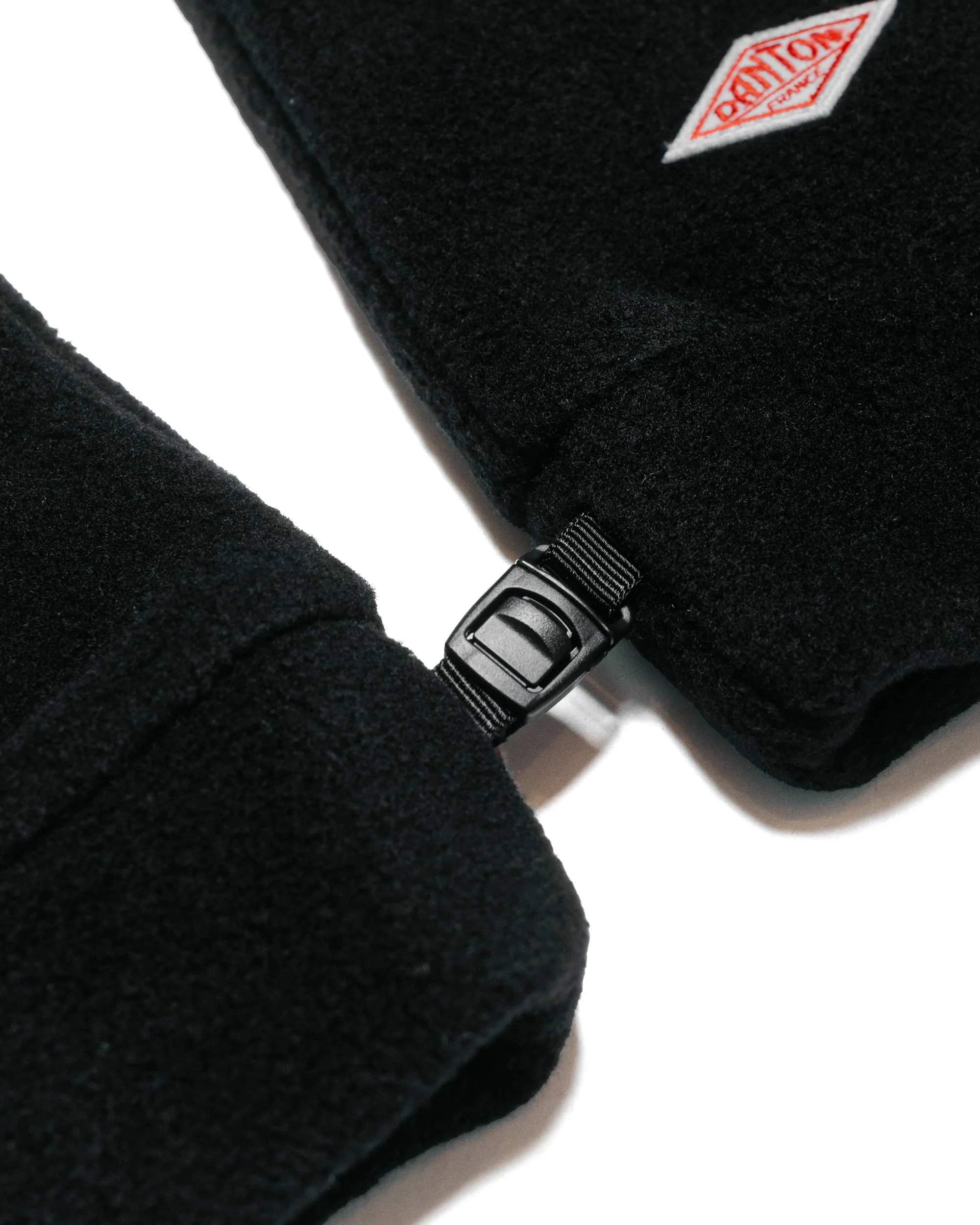 Danton Fleece Fingerless Gloves Black