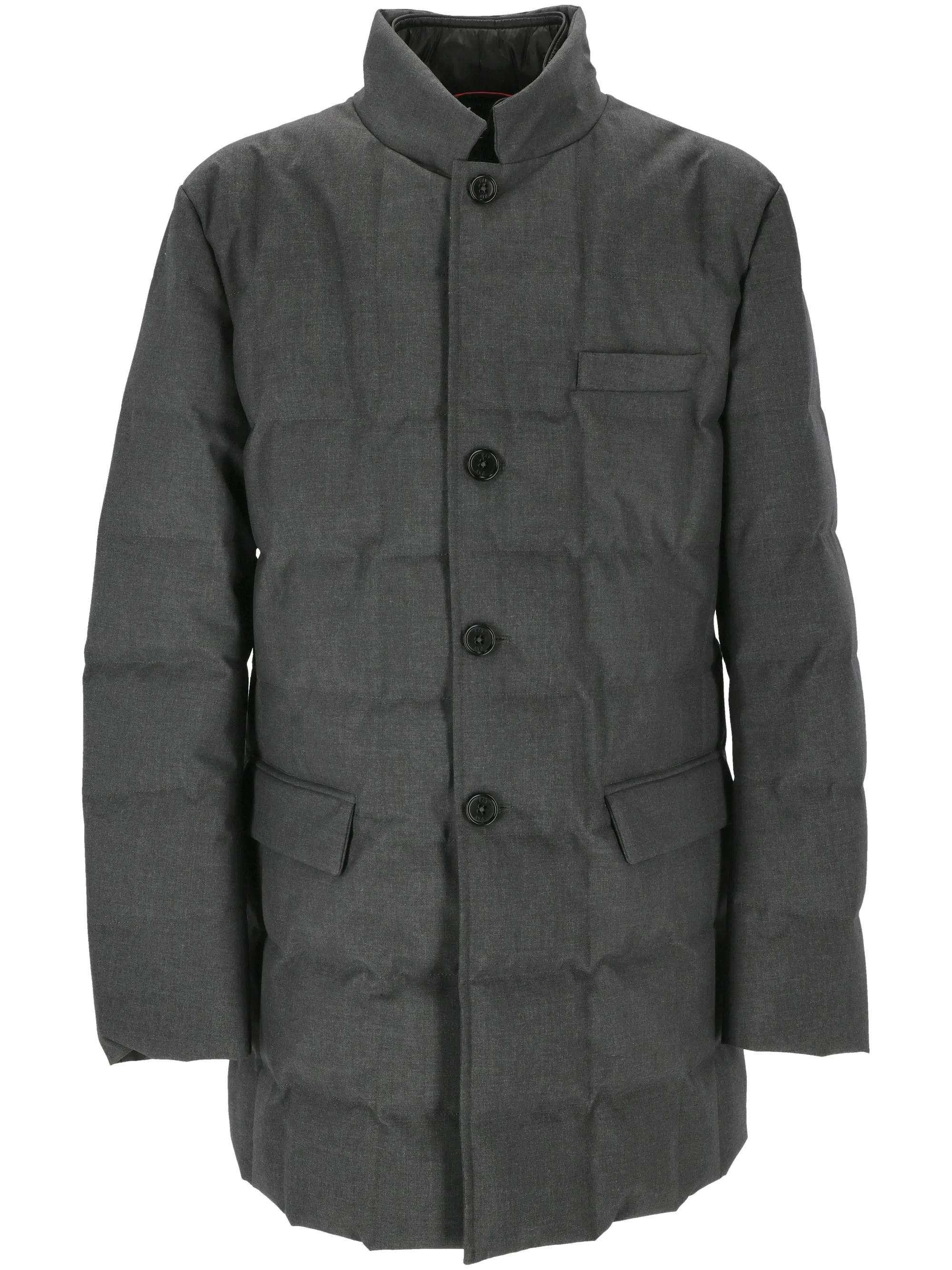 Dark Grey Quilted Padded Jacket