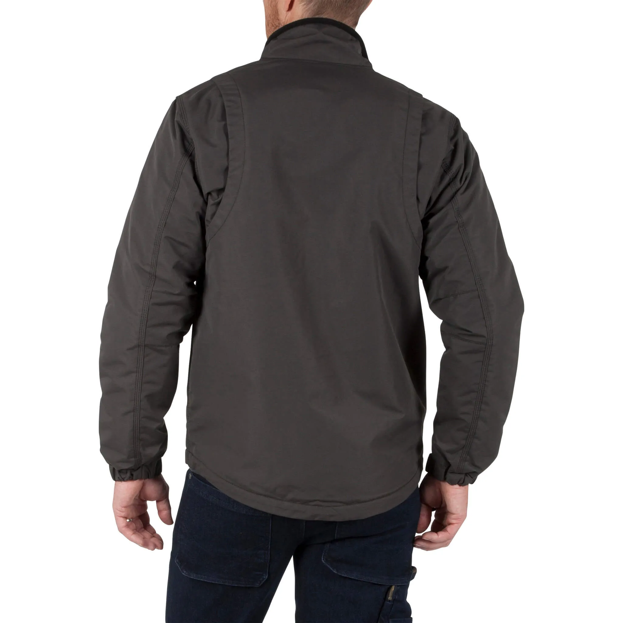 DuraDrive Men's URBAN RED LABEL Grey Waterproof Fleece Lined Jacket