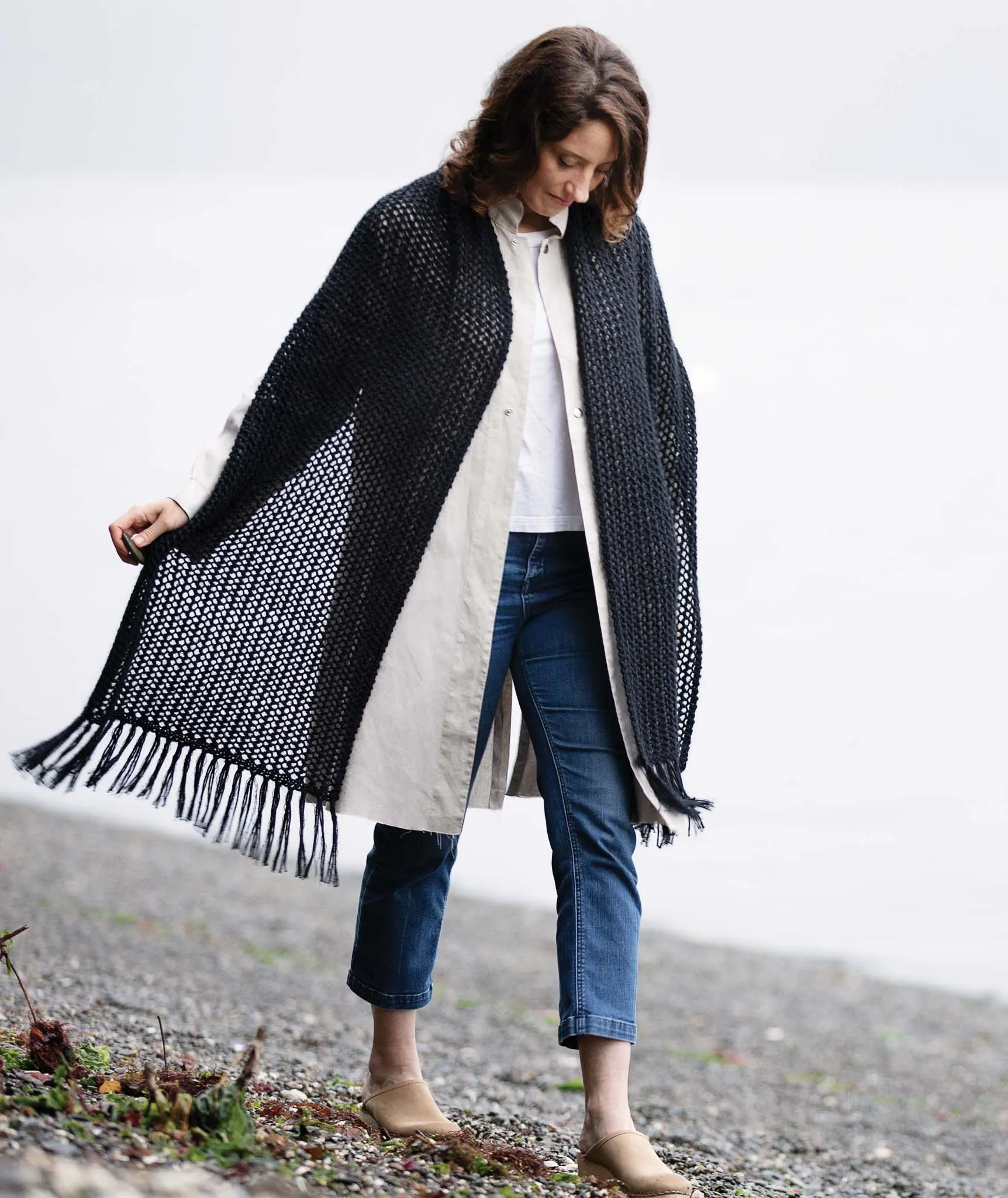 Easy Eyelet Poncho & Wrap Pattern