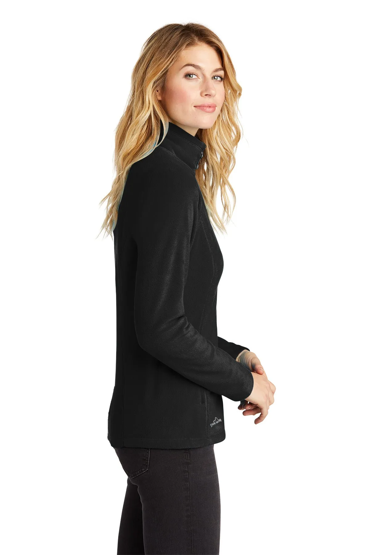 Eddie Bauer Ladies Custom Microfleece Jackets, Black