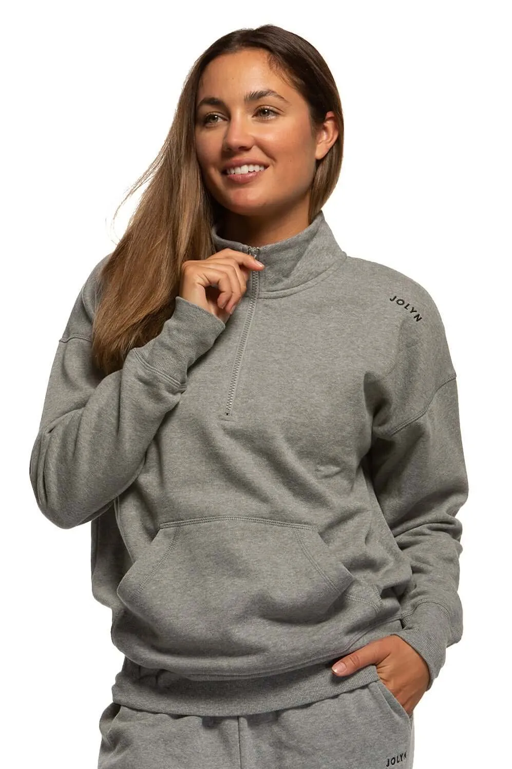 Eliza 1/4 Zip Fleece Pullover Sweatshirt