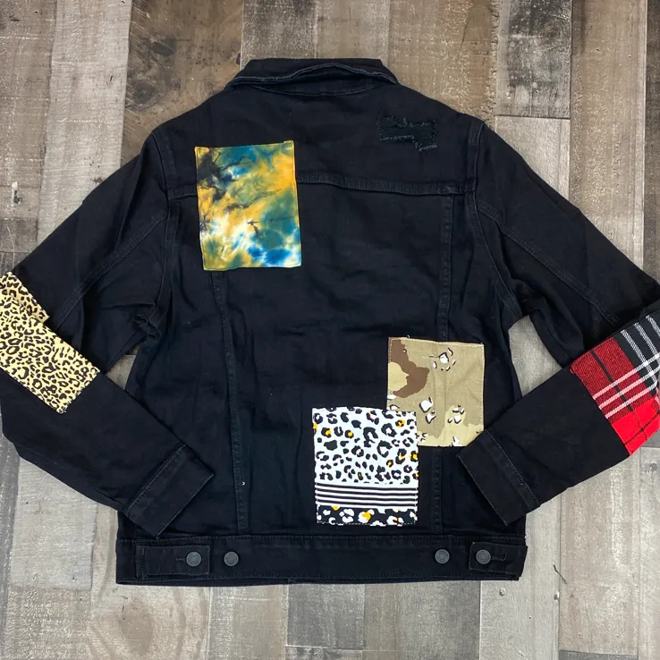 Embellish- Snyder denim jacket (jet black)