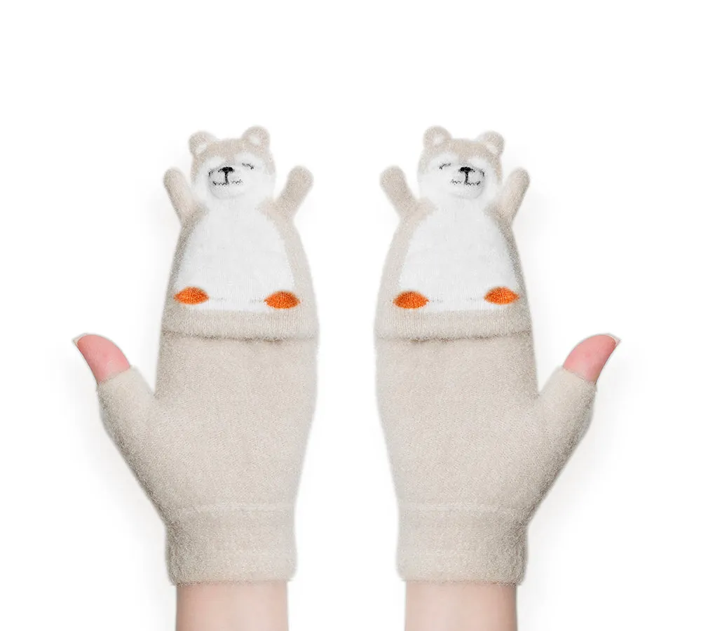 EVERAU® Fingerless Ultra Plush Knit Bearling Gloves