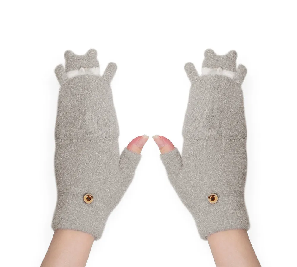 EVERAU® Fingerless Ultra Plush Knit Bearling Gloves