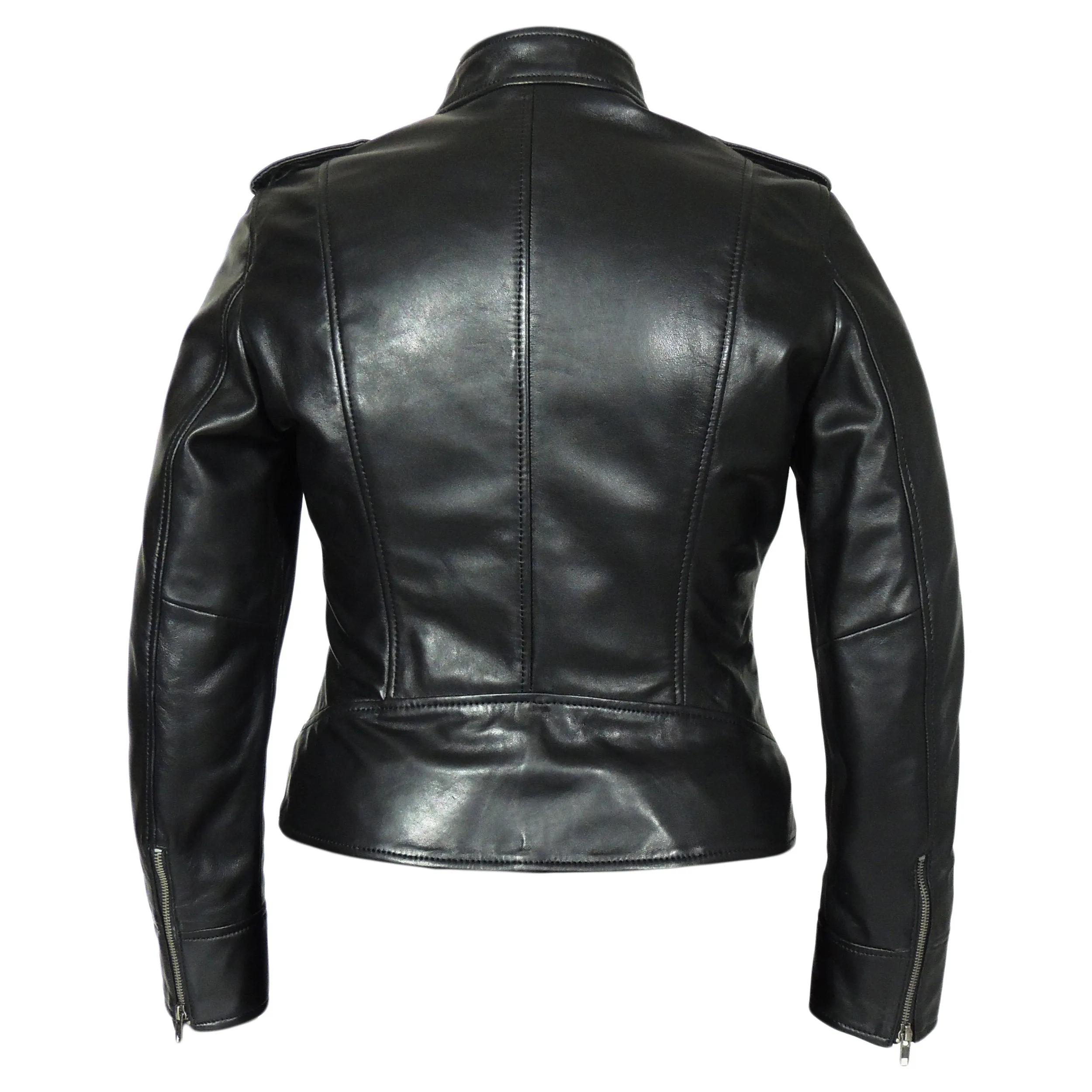 Faya Womens Leather Jacket Midnight