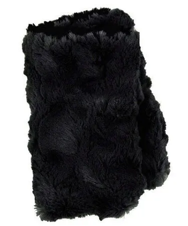 Fingerless / Texting Gloves, Reversible - Luxury Faux Fur in Glacier Bay  - Sold Out!